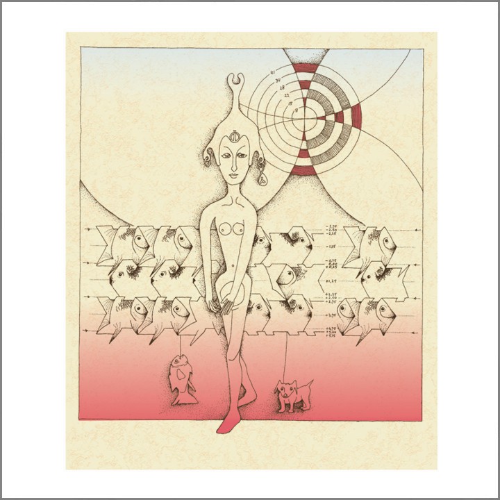 2002 Vrouw met vis en hond