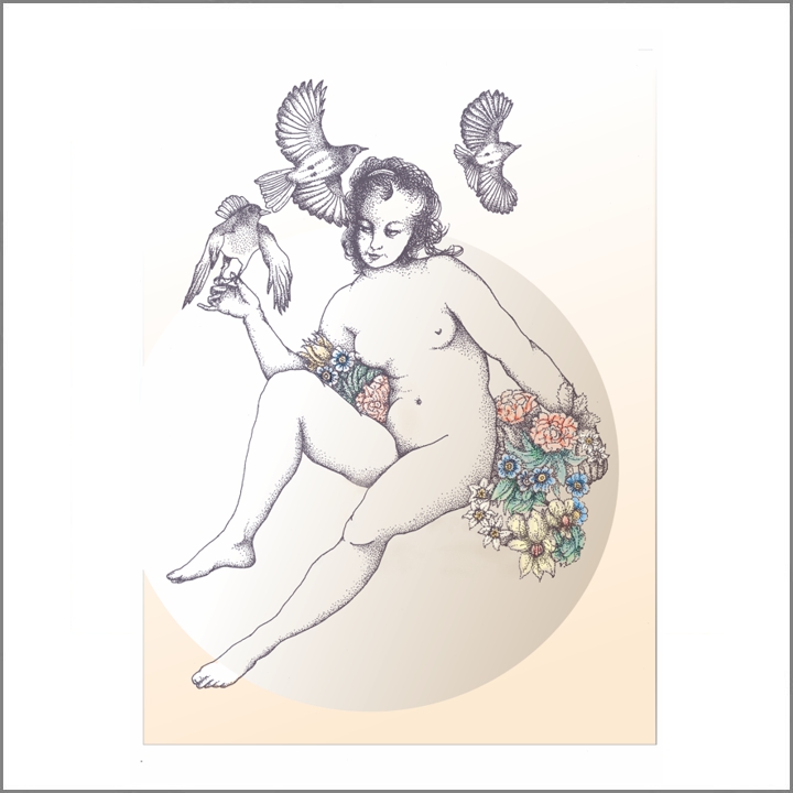 2019 Flora met opvliegende vogel (156K)